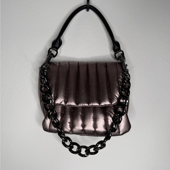 Think Royln Quilted Metallic Shoulder Bag - Picture 1 of 10